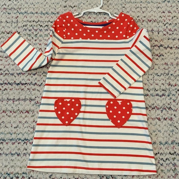Mini Boden Other - Mini Boden Red and White Striped Dress